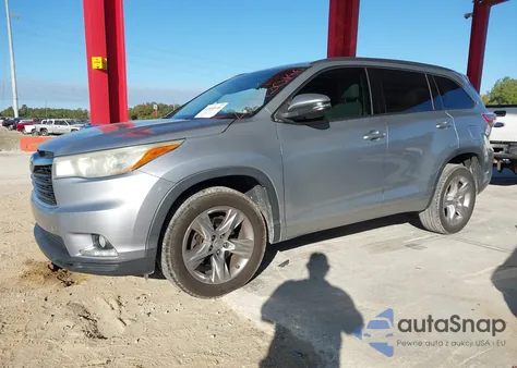 2014 Toyota Highlander Limited V6 из США, поврежденный, VIN 5TDYKRFH2ES031849